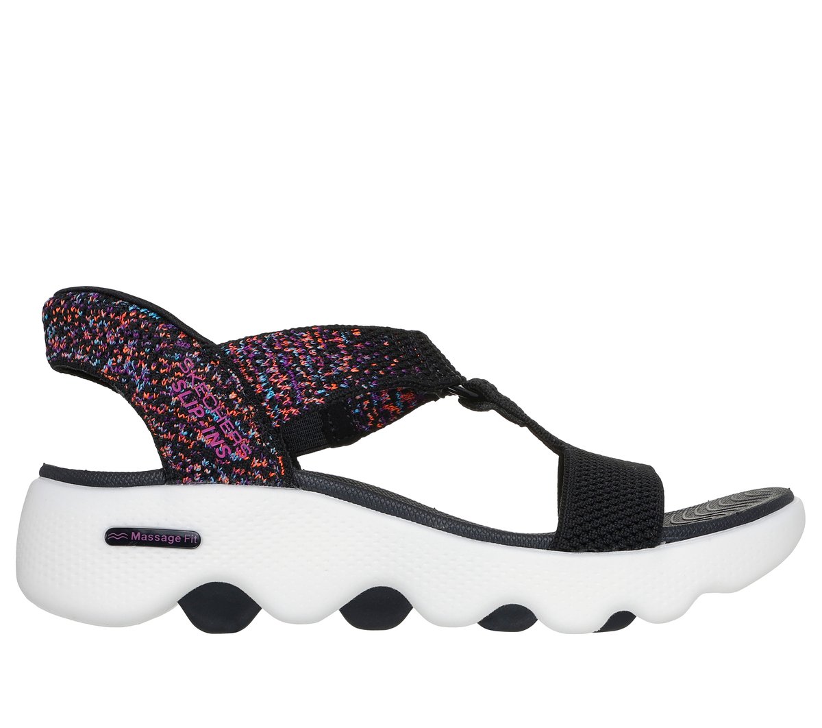 Skechers Slip-ins: GO WALK Massage Fit Sandal - Confetti Sky