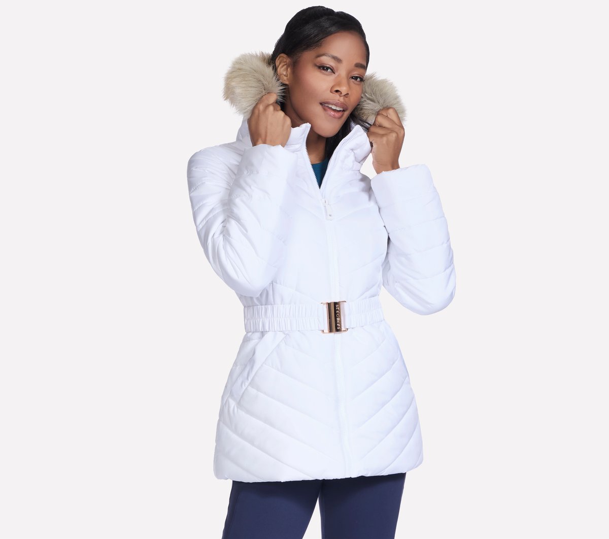 On-the-GO GO SHIELD Cozy Fit Belted Parka