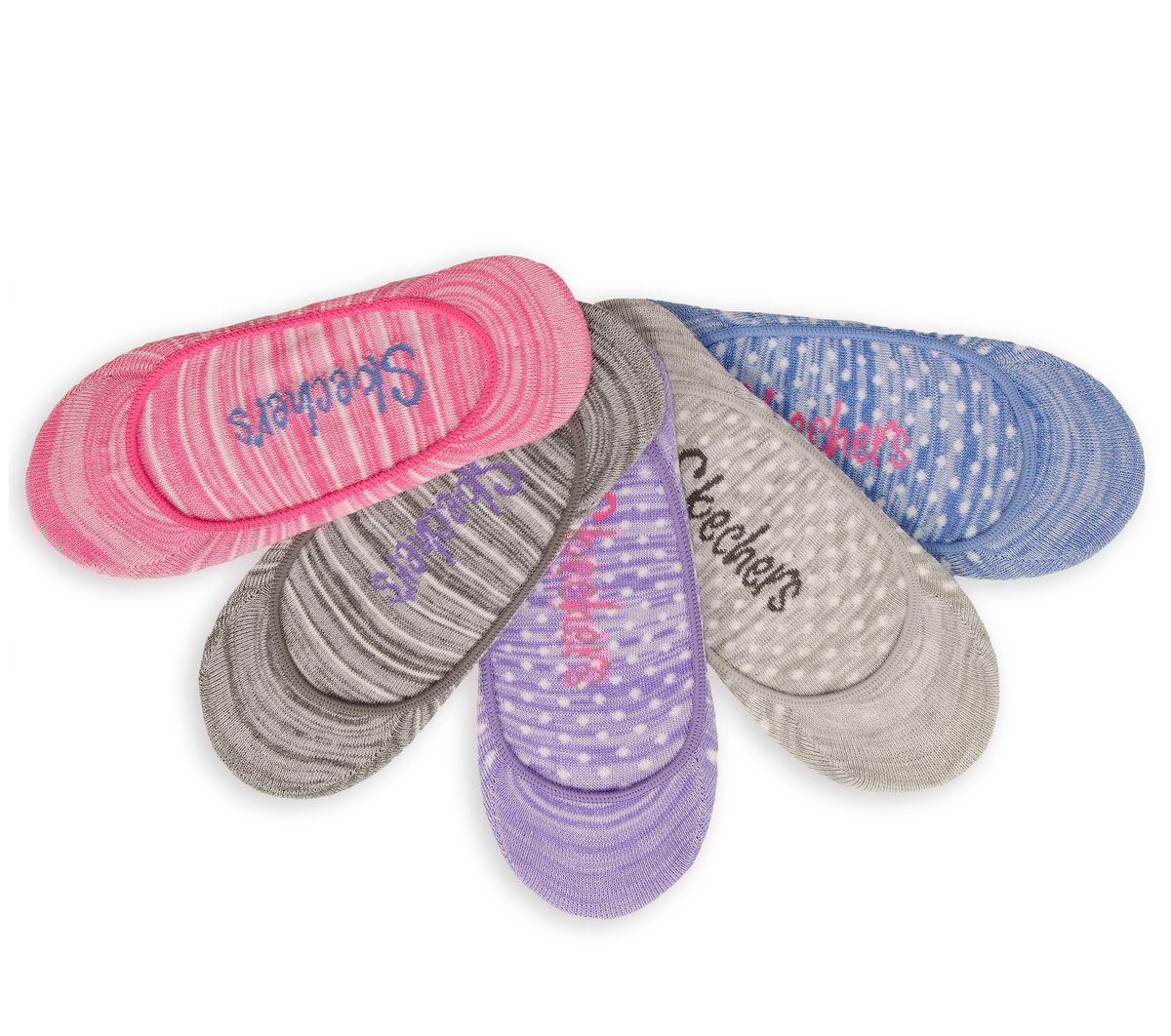 5 Pack Striped Liner Socks