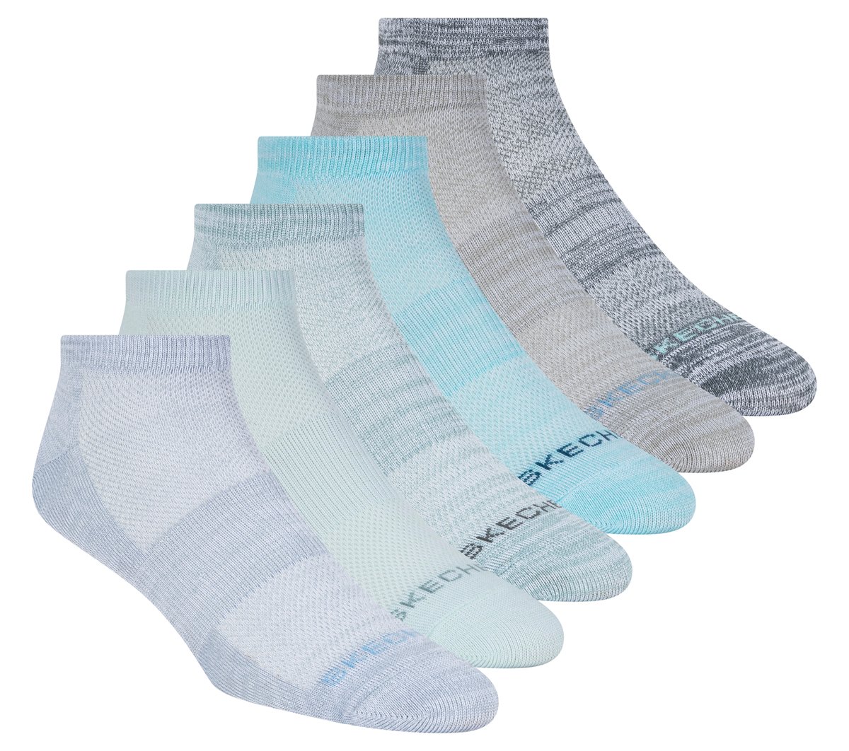 6 Pack Women's Low Cut Sport Stripe Socks