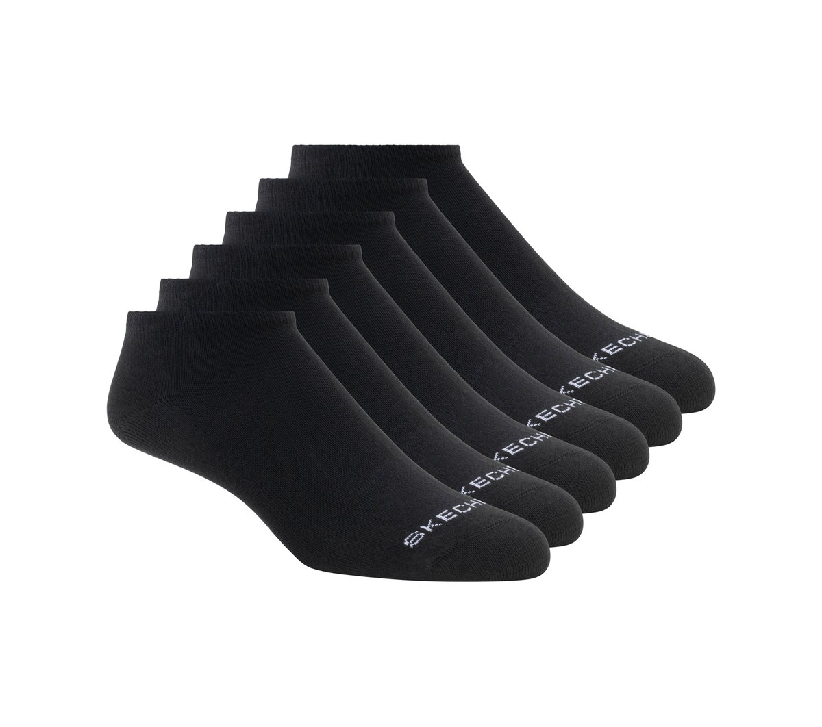 Cotton No-Show Socks - 6 Pack