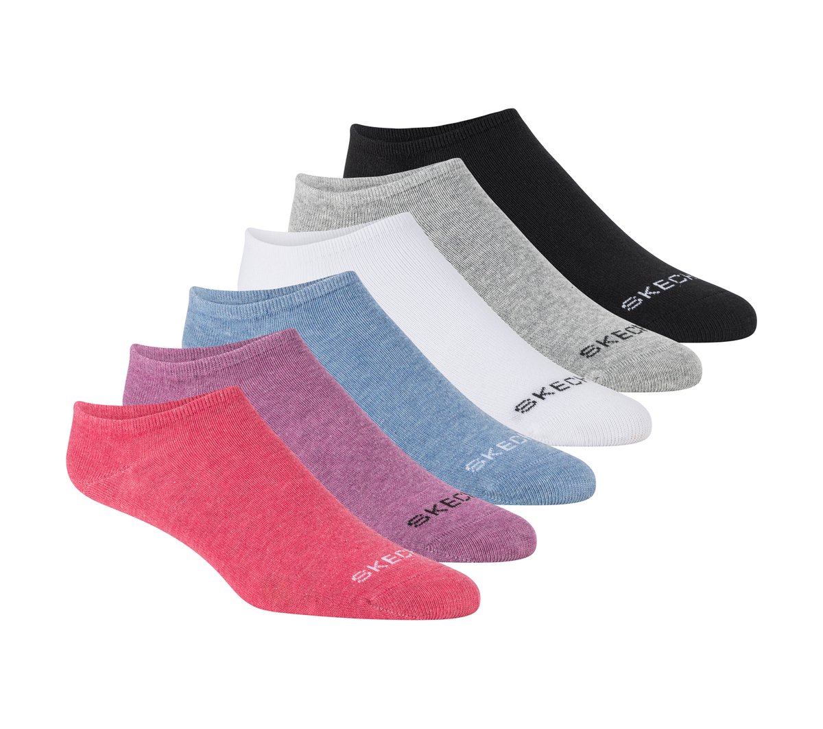 Cotton No-Show Socks - 6 Pack