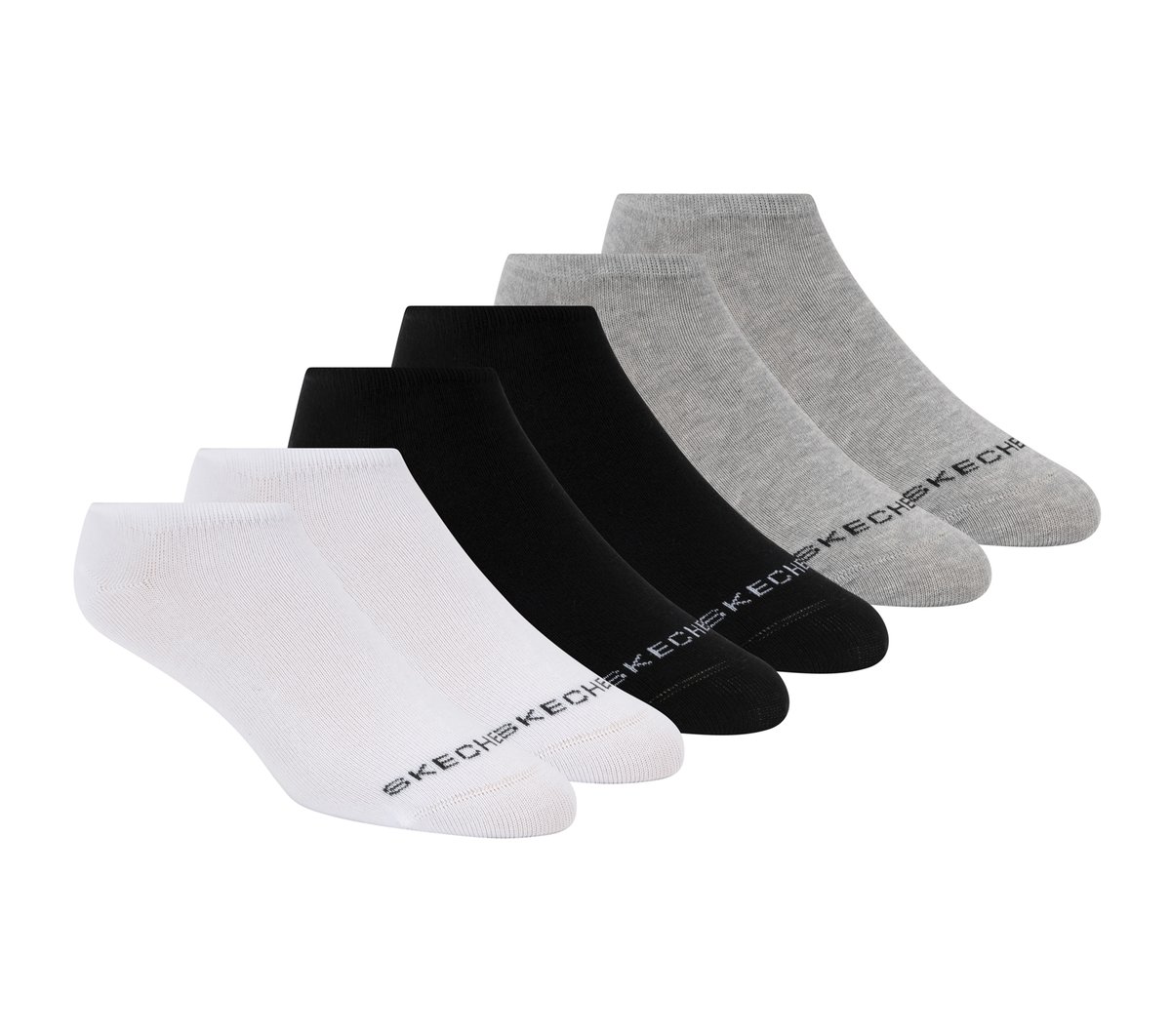 Cotton No-Show Socks - 6 Pack