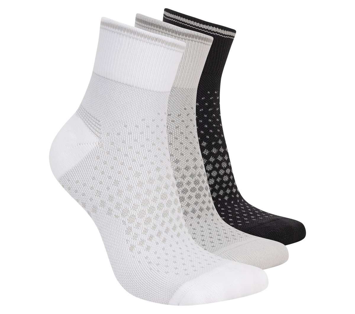 3 Pack Women's Reflective Performance Quarter Socks